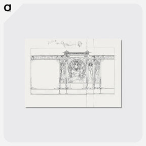 アートポストカード-Panel with variants of the Fouquet boutique - アルフォンス ミュシャ Postcard.