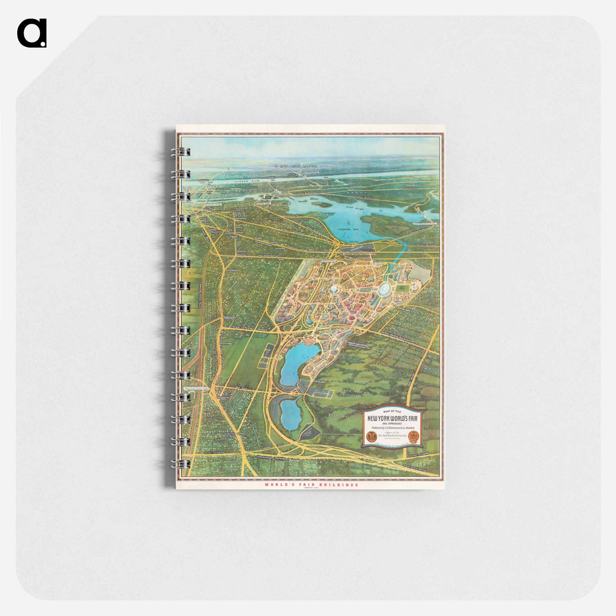 Map of the New York world's fair and approaches - アンティーク地図 Memo.