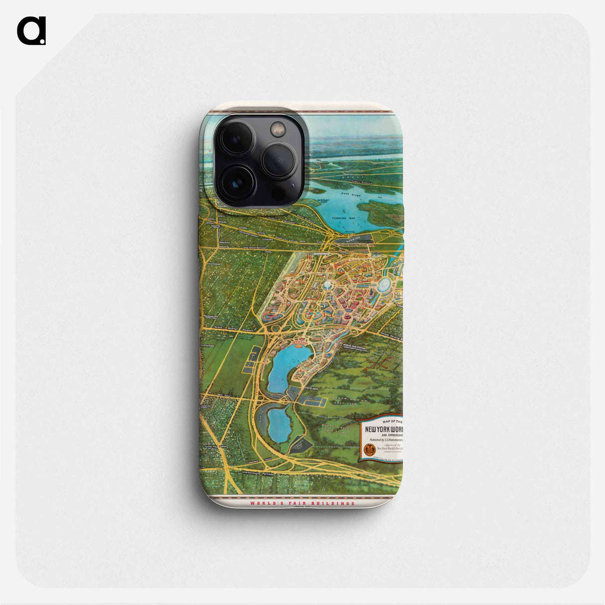 Map of the New York world's fair and approaches - アンティーク地図 Phone Case.