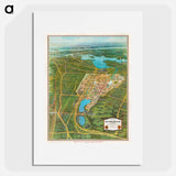 Map of the New York world's fair and approaches - アンティーク地図 Poster.