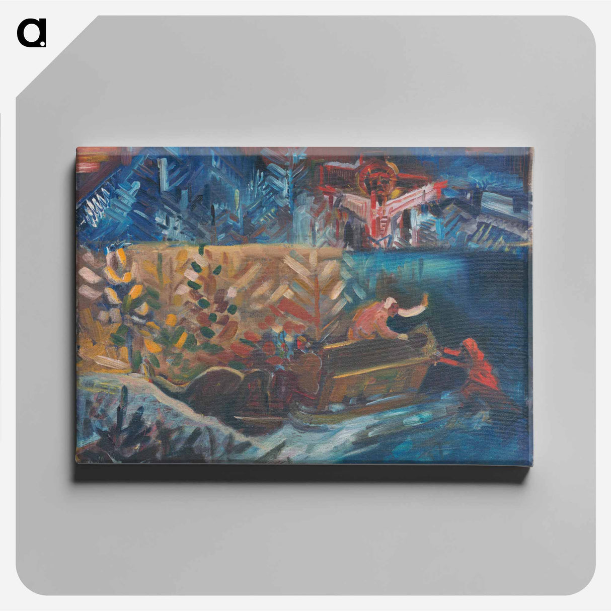 Carrying the sick - アーノルド ピーター ワイズ クビンチャン Canvas.