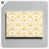 アートパネル-Yellow Botanical Pattern
 - 大英図書館 Canvas.