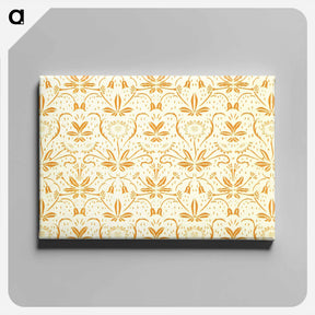 アートパネル-Yellow Botanical Pattern
 - 大英図書館 Canvas.