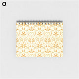 アートメモ帳-Yellow Botanical Pattern
 - 大英図書館 Memo.