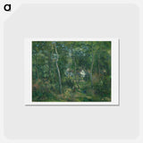 アートポストカード-Edge of the Woods Near L'Hermitage, Pontoise - カミーユ ピサロ Postcard.