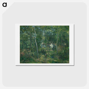 アートポストカード-Edge of the Woods Near L'Hermitage, Pontoise - カミーユ ピサロ Postcard.