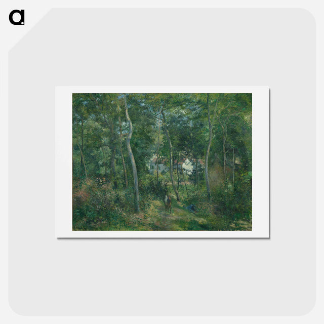 アートポストカード-Edge of the Woods Near L'Hermitage, Pontoise - カミーユ ピサロ Postcard.
