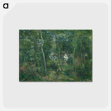 アートポストカード-Edge of the Woods Near L'Hermitage, Pontoise - カミーユ ピサロ Postcard.