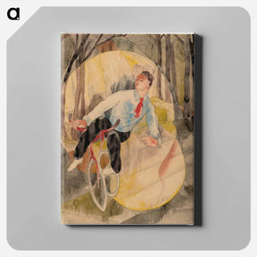 アートパネル-In Vaudeville, the Bicycle Rider - チャールズ デムス Canvas.