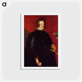 アートポストカード-King Philip IV of Spain - ディエゴ ベラスケス Postcard.