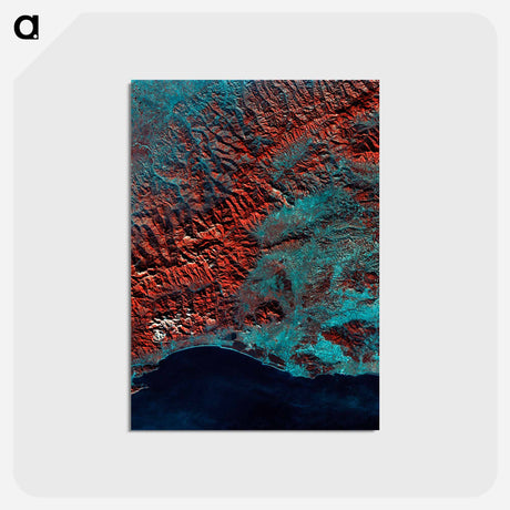 アートポストカード-Florence from Skylab
 - 上空からの地球 Postcard.