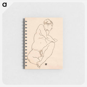 アートメモ帳-Female Nude Bending to the Left - エゴン シーレ Memo.