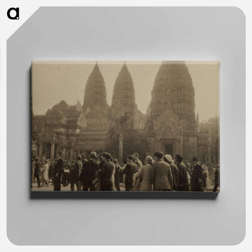 Replica of Angkor Wat at the L'exposition coloniale internationale, Paris - エリック リー ジョンソン Canvas.