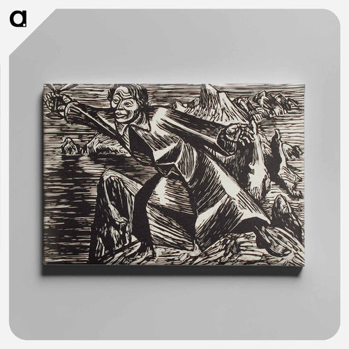 A toast to the benevolent spirit - Ernst Heinrich Barlach Canvas.