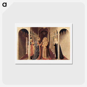 アートポストカード-The Presentation of Christ in the Temple - フラ アンジェリコ Postcard.