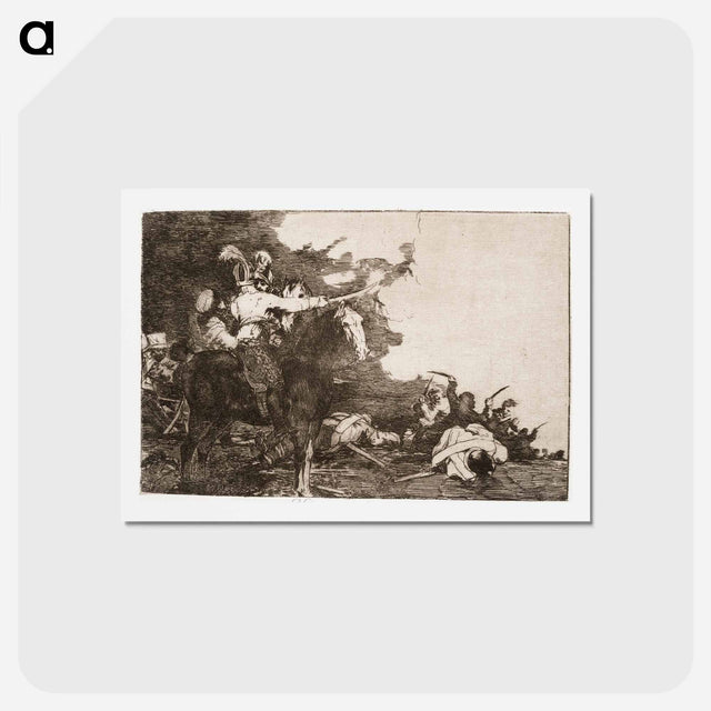 アートポストカード-He eivät pääse yhteisymmärrykseen - フランシスコ デ ゴヤ Postcard.