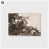 アートポストカード-He eivät pääse yhteisymmärrykseen - フランシスコ デ ゴヤ Postcard.
