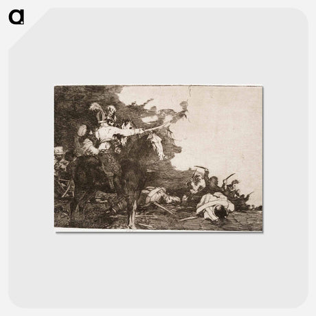 アートポストカード-He eivät pääse yhteisymmärrykseen - フランシスコ デ ゴヤ Postcard.