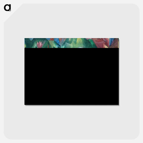 アートポストカード-The little monkey - フランツ マルク Postcard.