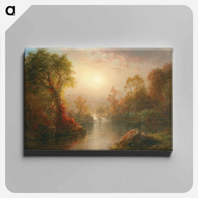 アートパネル-Autumn - フレデリック エドウィン チャーチ Canvas.