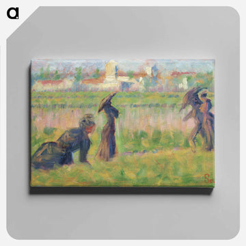 Figures in a Landscape - ジョルジュ スーラ Canvas.