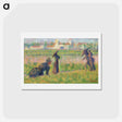 アートポストカード-Figures in a Landscape - ジョルジュ スーラ Postcard.