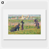 Figures in a Landscape - Georges Seurat Poster.