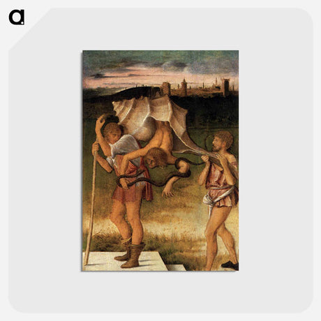 アートポストカード-Four Allegories Falsehood (Wisdom) - ジョヴァンニ ベッリーニ Postcard.