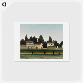 アートポストカード-Landscape and Four Fisherman - アンリ ルソー Postcard.