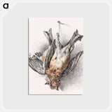 アートポストカード-Two dead birds - ジャン ベルナール Postcard.