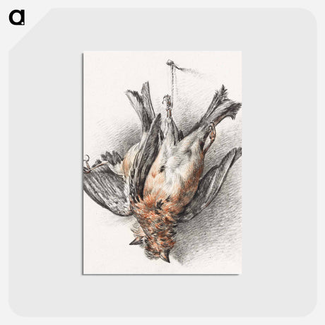 アートポストカード-Two dead birds - ジャン ベルナール Postcard.