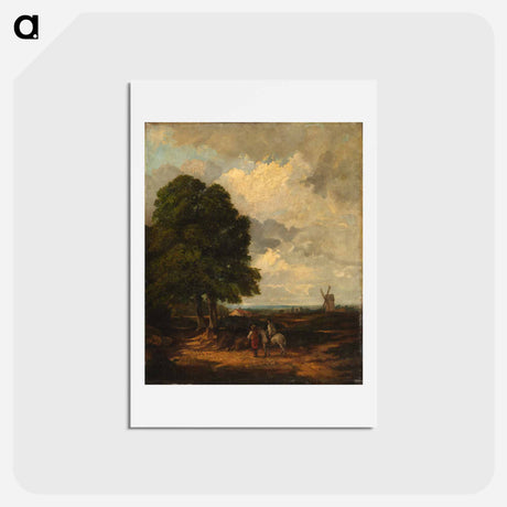 アートポストカード-Spring Plowing near East Burgholt
 - ジョン コンスタブル Postcard.