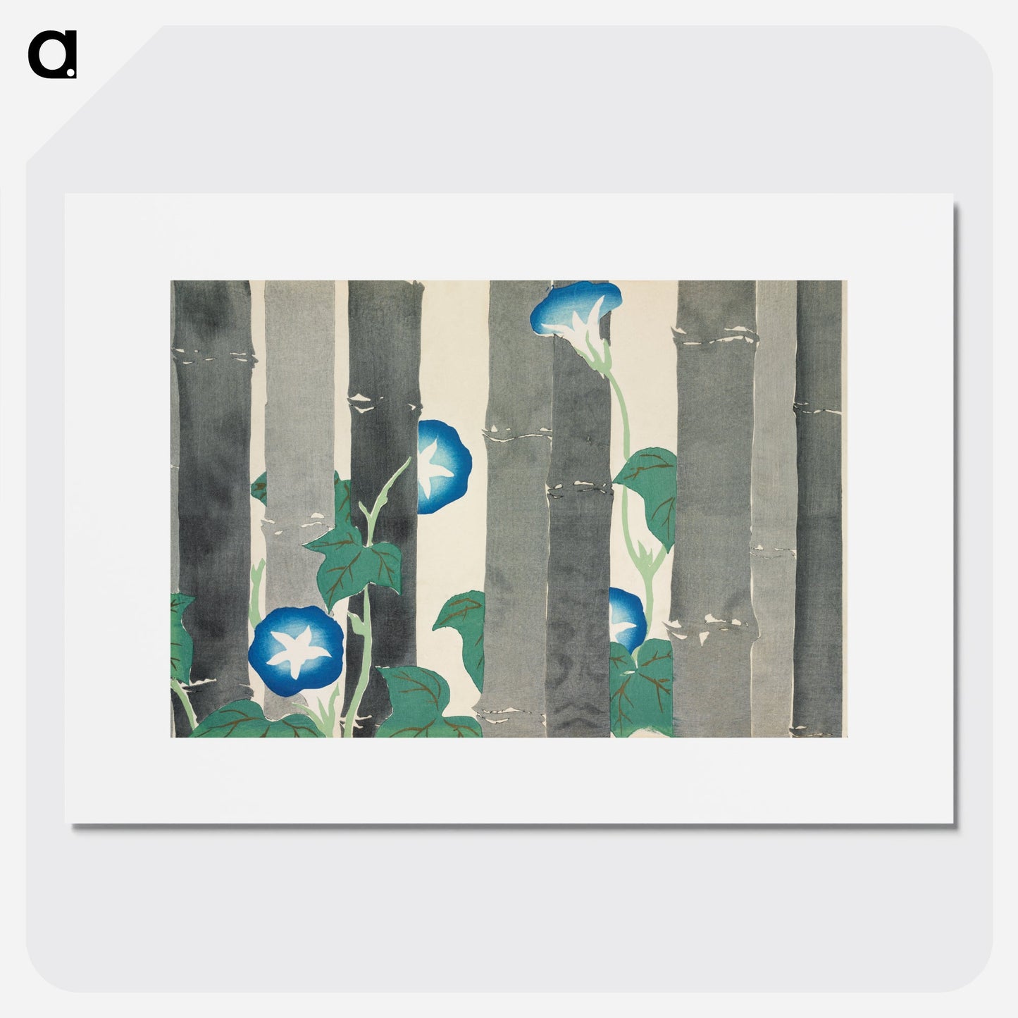 Morning glories from Momoyogusa–Flowers of a Hundred Generations Poster.