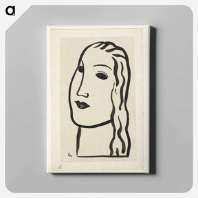 アートパネル-Woman's head - レオ ヘステル Canvas.