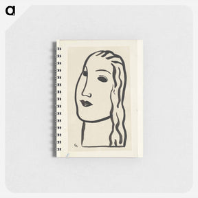 アートメモ帳-Woman's head - レオ ヘステル Memo.