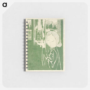 アートメモ帳-Woman with water jug on tray - モーリス ドニ Memo.