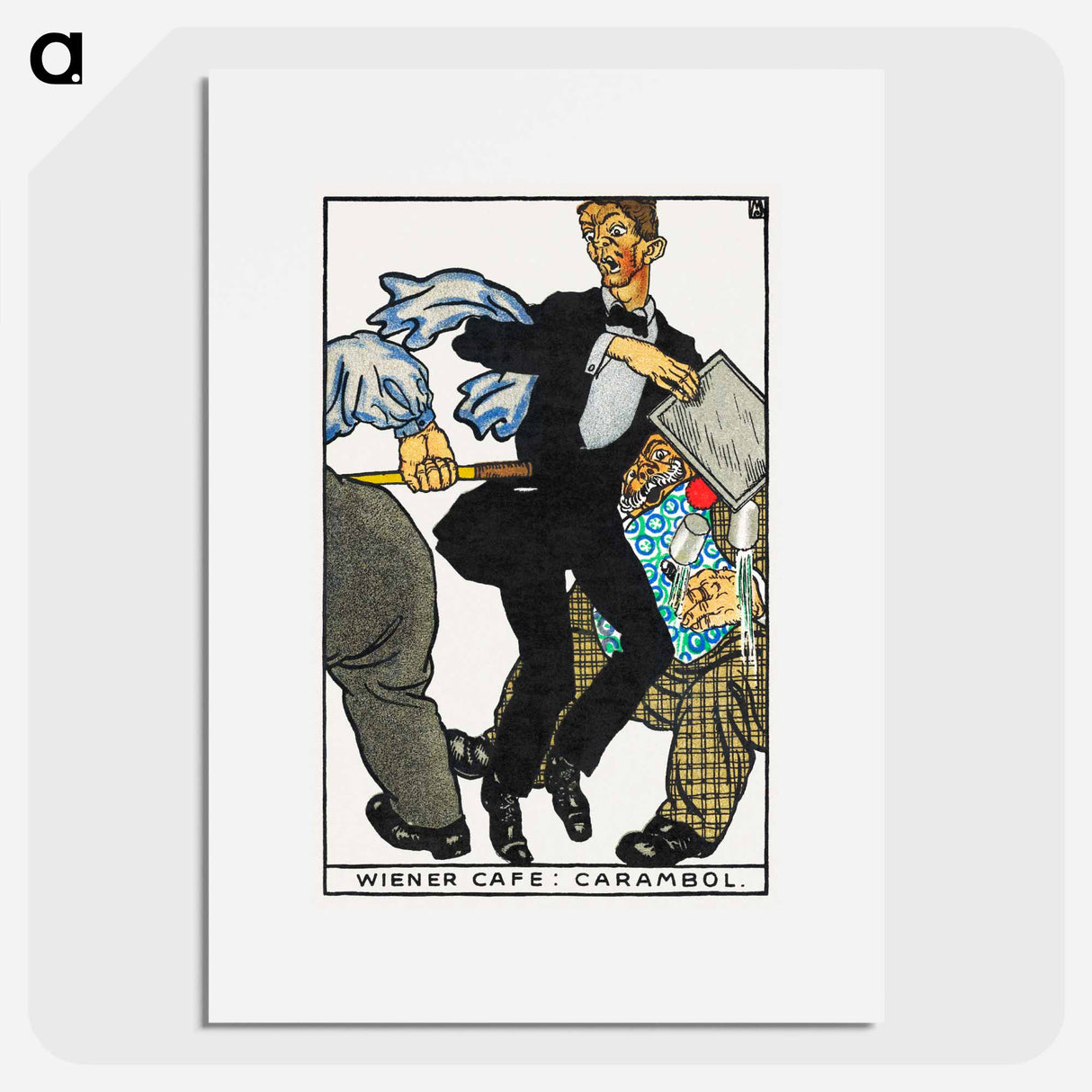 Viennese Café: Carambole - Moritz Jung Poster.