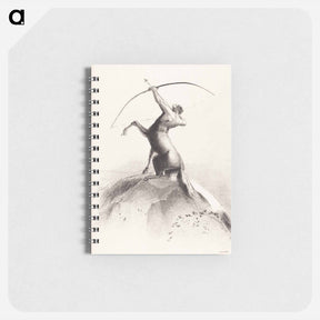 アートメモ帳-Centaur Aiming at the Clouds - オディロン ルドン Memo.