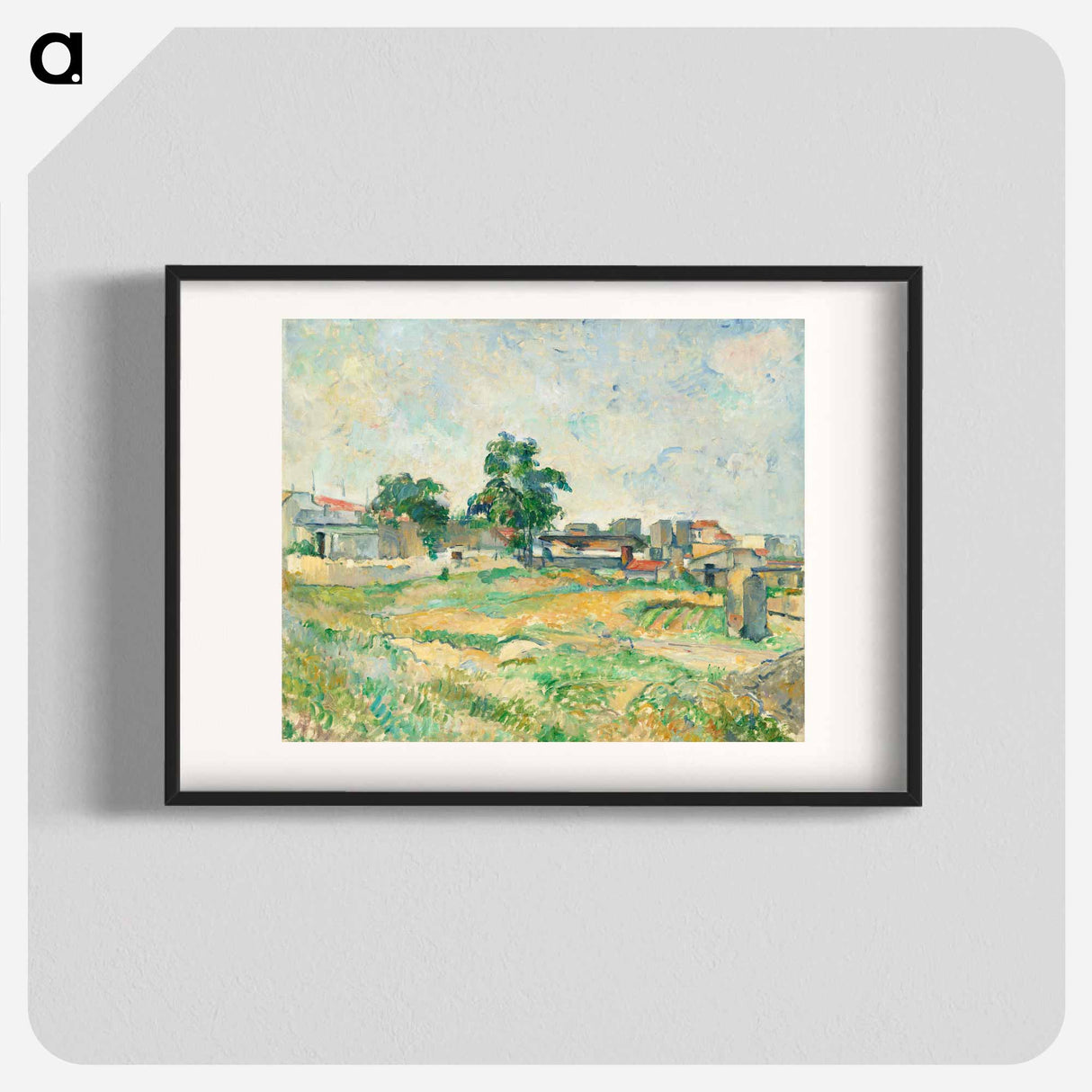 Landscape near Paris - Paul Cezanne Poster.