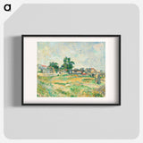 Landscape near Paris - Paul Cezanne Poster.