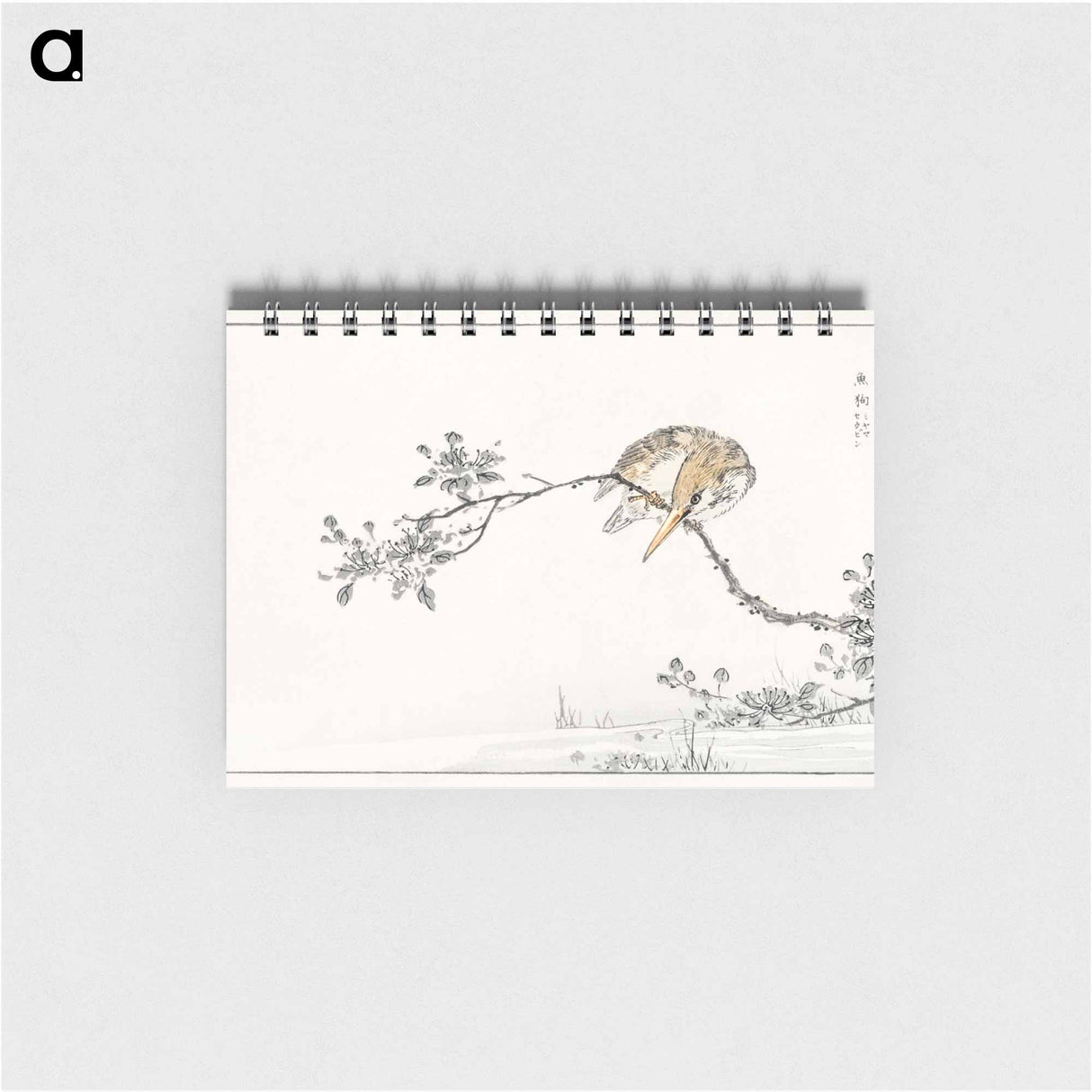 アートメモ帳-Japanese Pied Kingfisher
 - 鳥類図鑑 Memo.