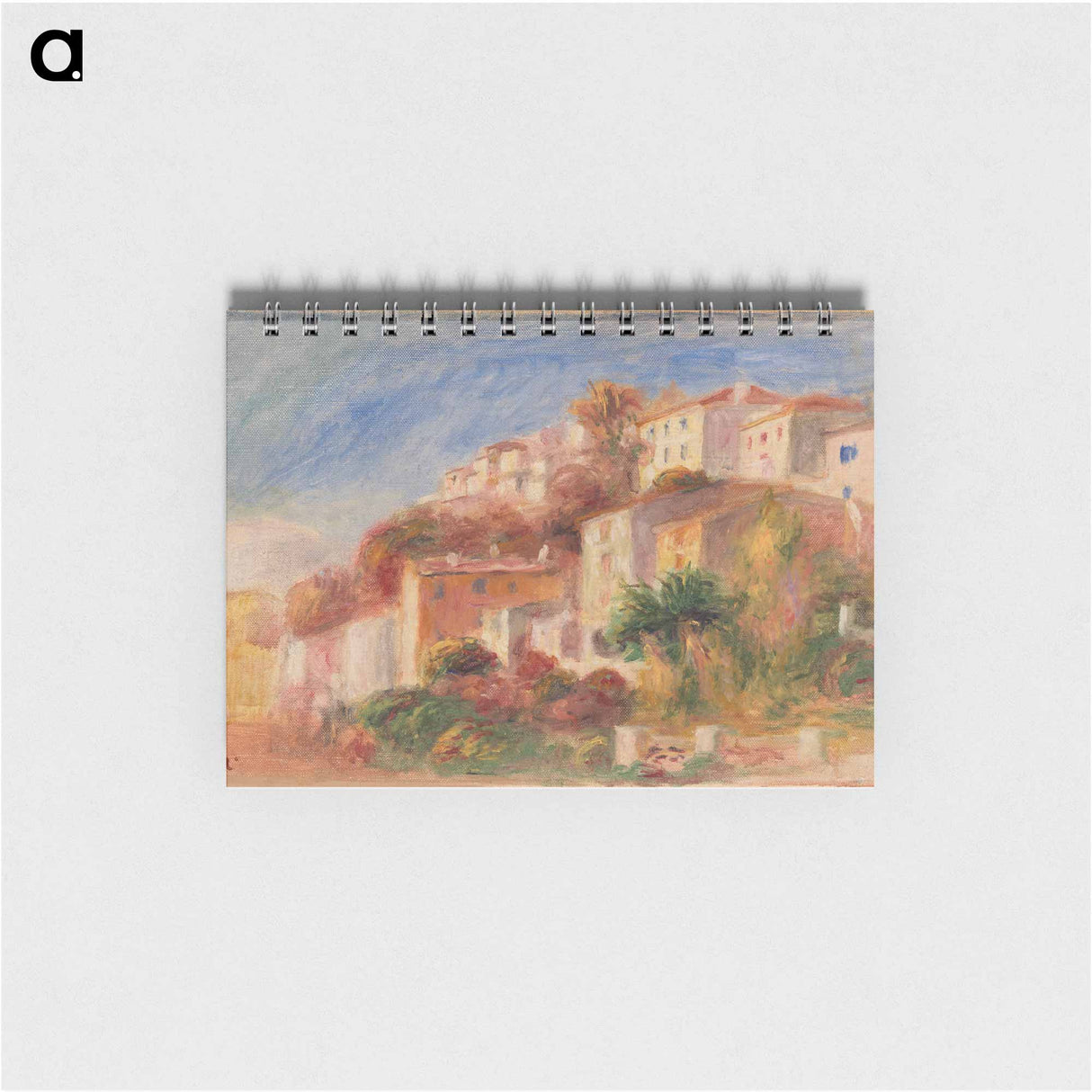 View from the Garden of the Post Office, Cagnes - ピエール オーギュスト ルノワール Memo.