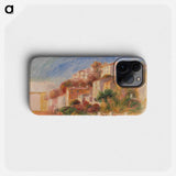 View from the Garden of the Post Office, Cagnes - Pierre-Auguste Renoir Phone Case.