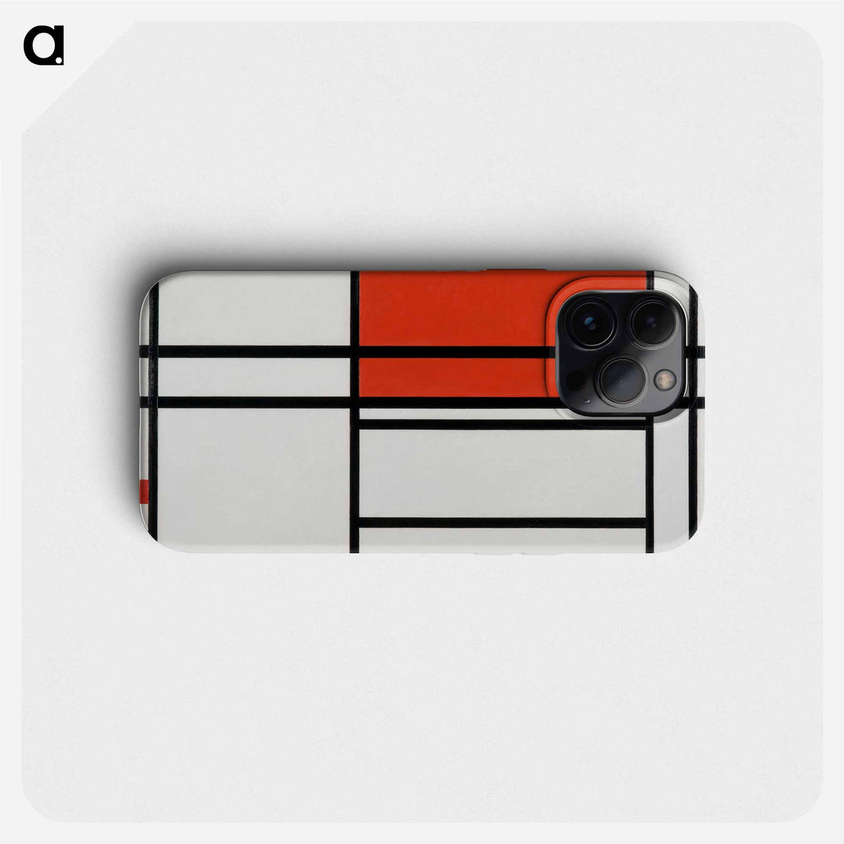 Composition of Red and White: Nom 1, Composition No. 4 with red and blue - Piet Mondrian Phone Case.