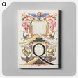 アートパネル-Guide for Constructing the Letter Q from Mira Calligraphiae Monumenta
 - 書道のお手本 Canvas.