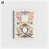 アートメモ帳-Guide for Constructing the Letter Q from Mira Calligraphiae Monumenta
 - 書道のお手本 Memo.