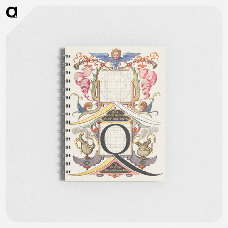 アートメモ帳-Guide for Constructing the Letter Q from Mira Calligraphiae Monumenta
 - 書道のお手本 Memo.