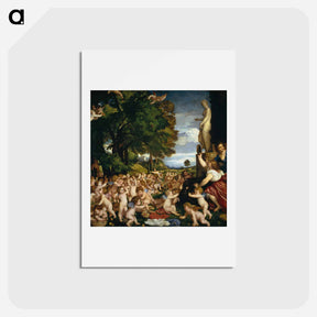 アートポストカード-The Worship of Venus - ティツィアーノ ヴェチェッリオ Postcard.