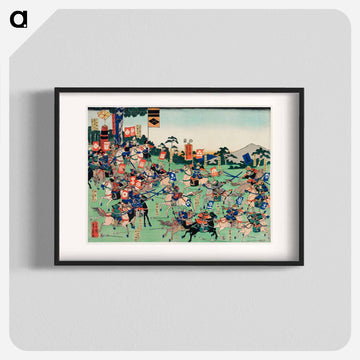 Kawanakajima no Kassen - 歌川 国芳 Poster.