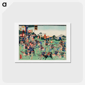 アートポストカード-Kawanakajima no Kassen - 歌川 国芳 Postcard.